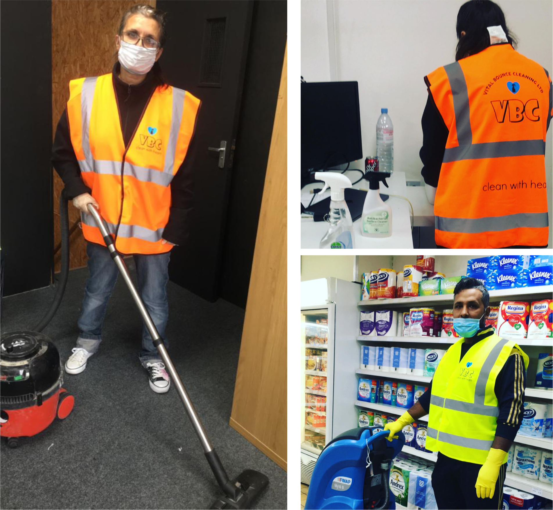 Cleaning staff at VBC